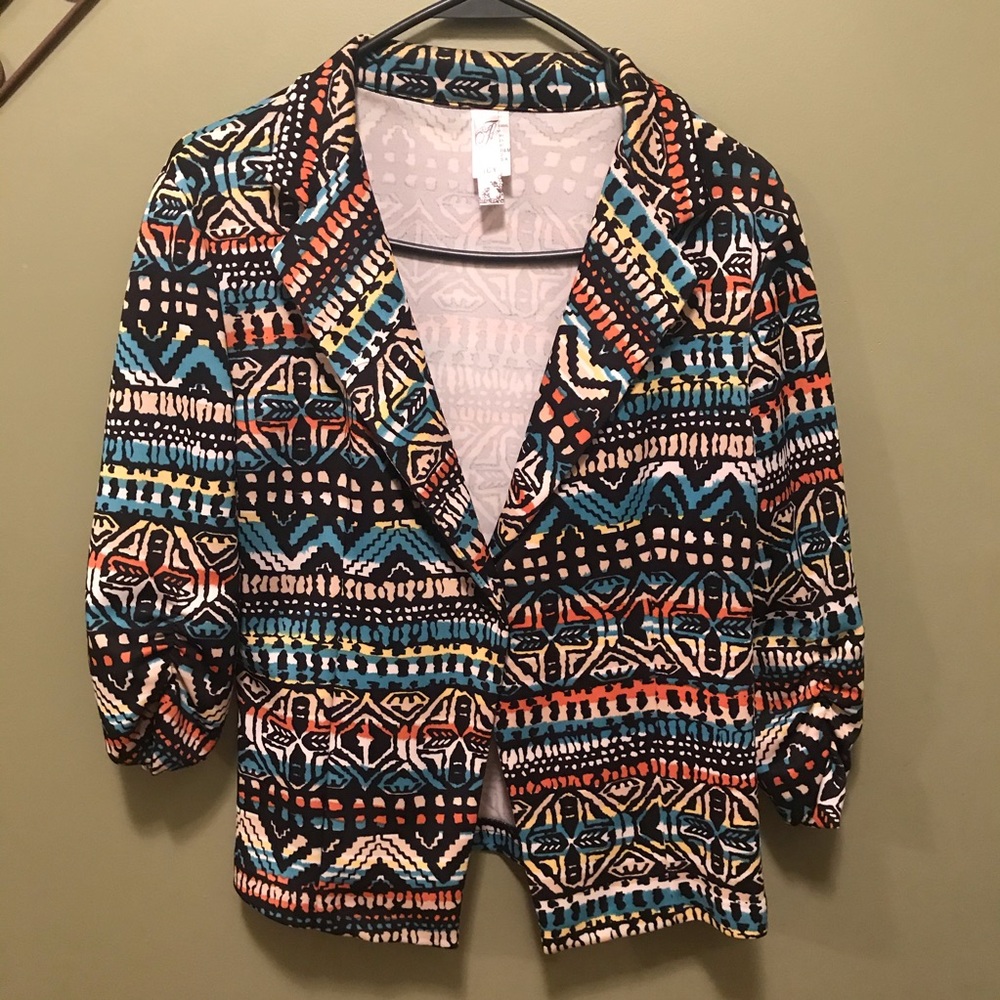 ICY African Patten Blazer Sz L